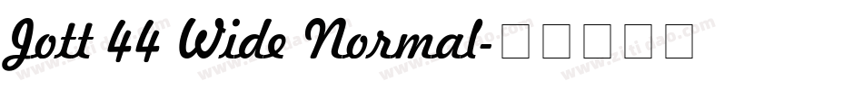 Jott 44 Wide Normal字体转换
